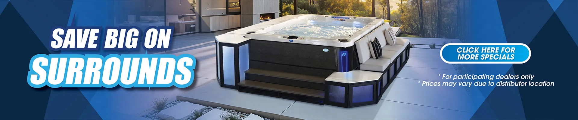 Calspas hot tub being used in a family setting - Carrollton